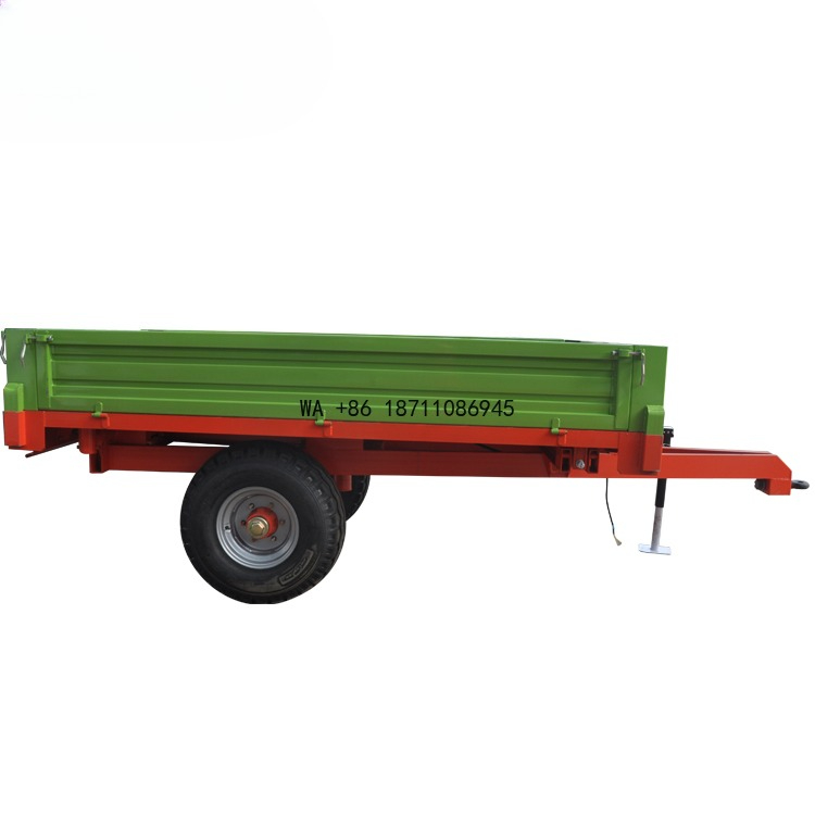 Agriculture Farming Tractor - 4トン トラクター用ファームダンプトレーラー 重荷重農業輸送トレーラー