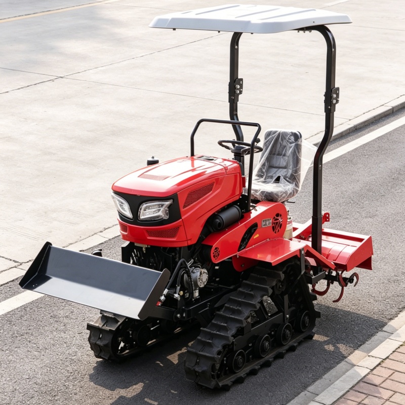 Agriculture Farming Tractor - カスタマイズされた2026年ホットセールクローラーロータリーティラー、全地形対応農耕機、CE認証農業用プラウ