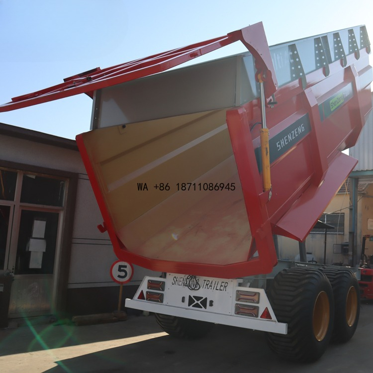 Agriculture Farming Tractor - 20トン農場用ダンプトレーラー油圧式ティッピング農業トラクタートレーラー
