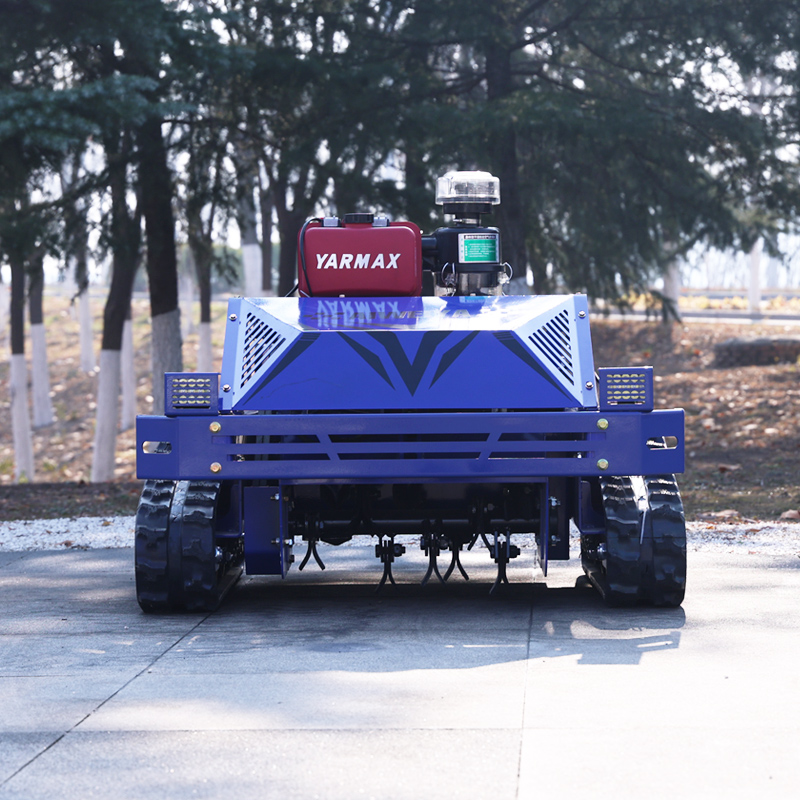 Agriculture Farming Requirements - カスタマイズ可能な新型ミニ農場用フレイルモア、リモコン操作の家庭用強力クローラ式芝刈り機。