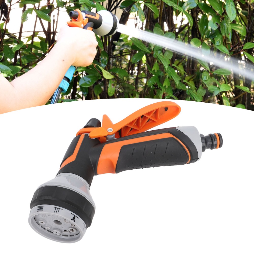 ABS樹脂製、ゴム製ガーデンホースノズル、黒とオレンジの調節 - Gardena Hose Comfort のレビューと価格