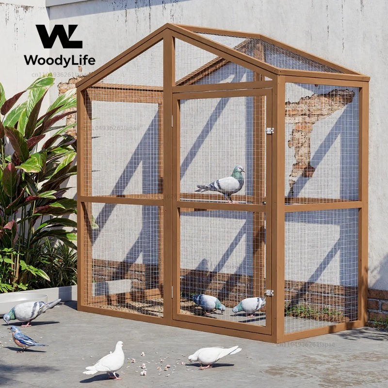 屋外鳩小屋 家庭用有刺鉄線付き木製 鶏・アヒル・ウサギ・豚・ - Rabbit Cage Wire のレビューと価格