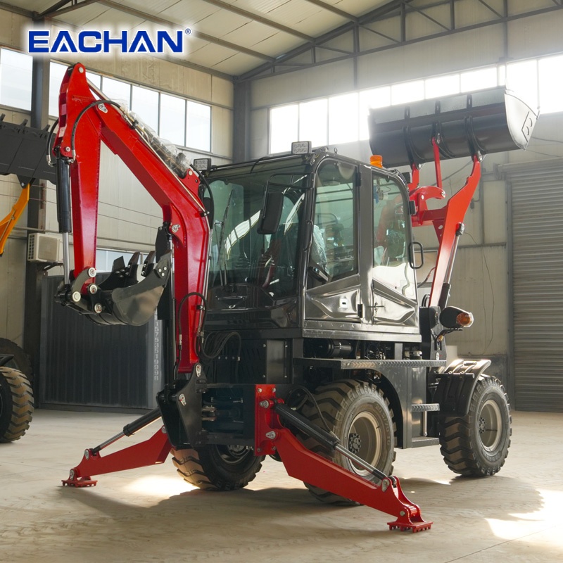 4WD油圧ホイールバックホーローダー ディーゼルエンジン 建 - Farming Pump For Agriculture のレビューと価格