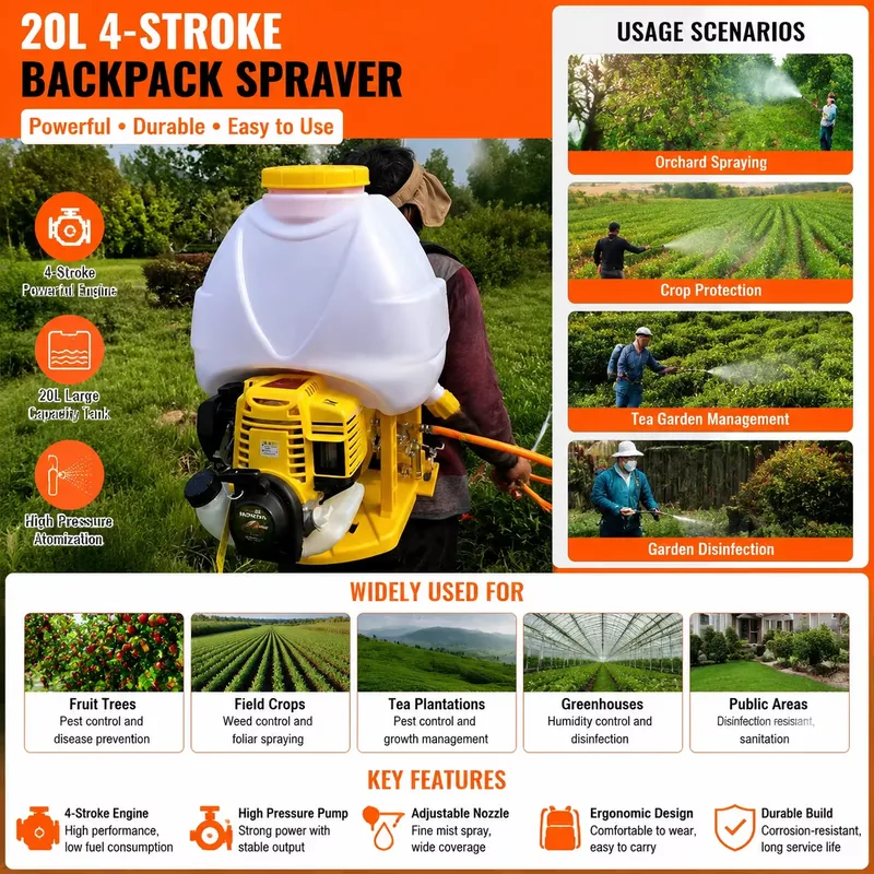 20L輸入農業用背負式噴霧器（果樹、作物の噴霧および農場メン - Crop Sprayer Backpack のレビューと価格