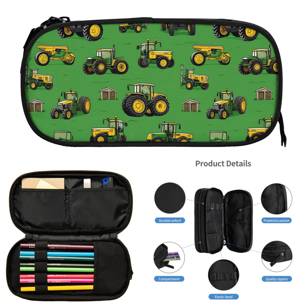 トラクター農業機械農機具学生用鉛筆ケース学校用ペンボックス鉛 - Agriculture Farming School のレビューと価格