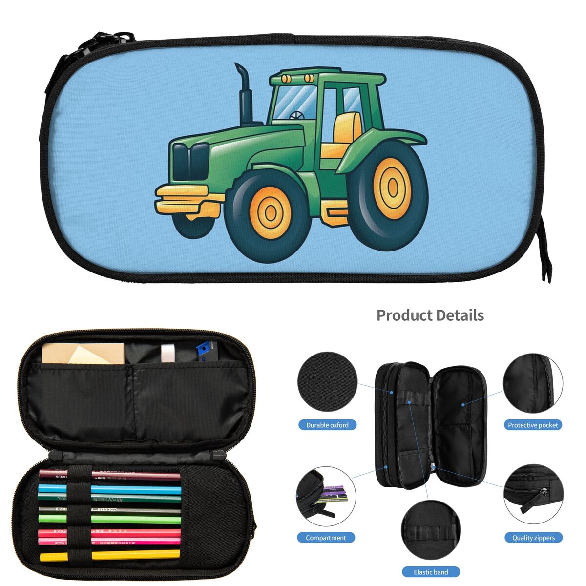 漫画農場の農業トラクター学生用鉛筆ケース学校ペンボックス鉛筆 - Agriculture Farming School のレビューと価格