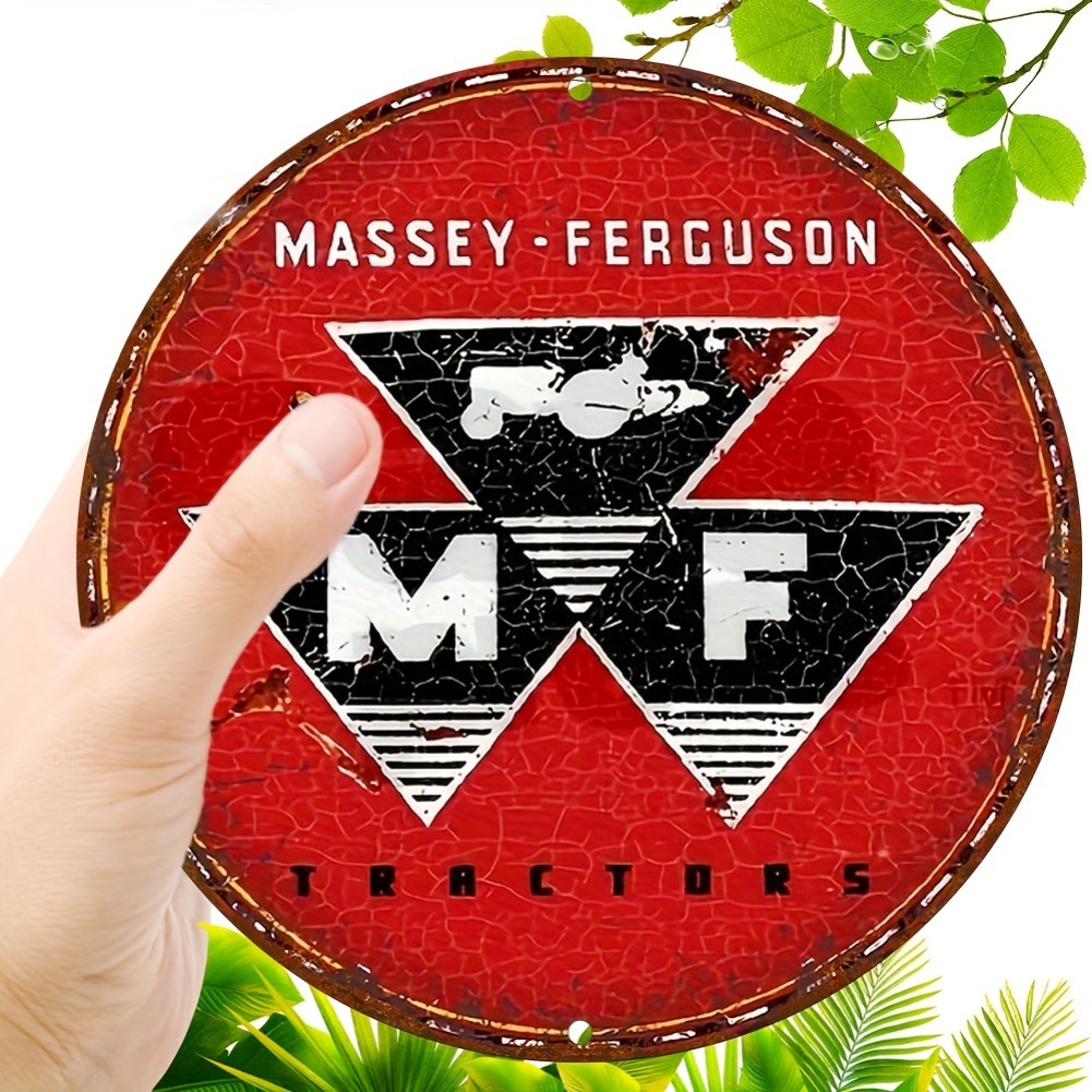 ヴィンテージ マッセイファーガソン トラクター ラウンドメタ - Farming Agriculture Logo のレビューと価格