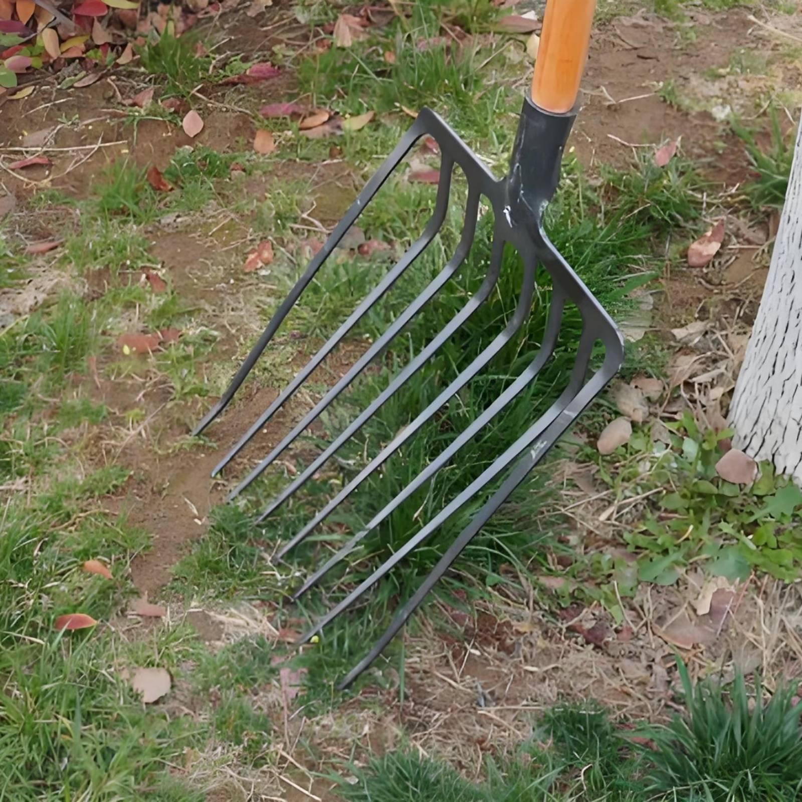 単体農業用フォーク、多歯式牧草用フォーク、耐久性のある畑仕事 - Farming Tools For Agriculture のレビューと価格