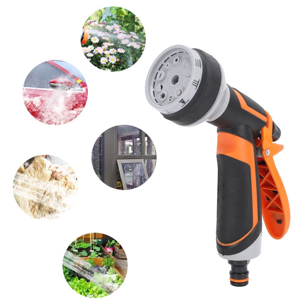 ABS、ゴム製ガーデンホースノズル、10種類の噴射モード、黒 - Gardena Hose Comfort のレビューと価格
